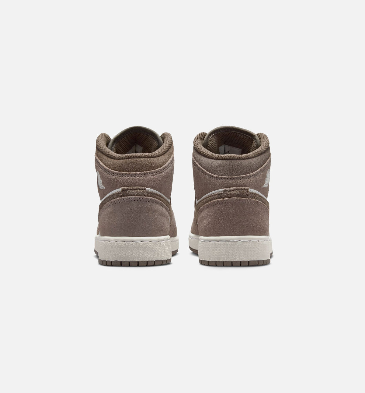 Air Jordan 1 Mid Grade School Shoes | Enigma Stone / Olive Grey / Summit White