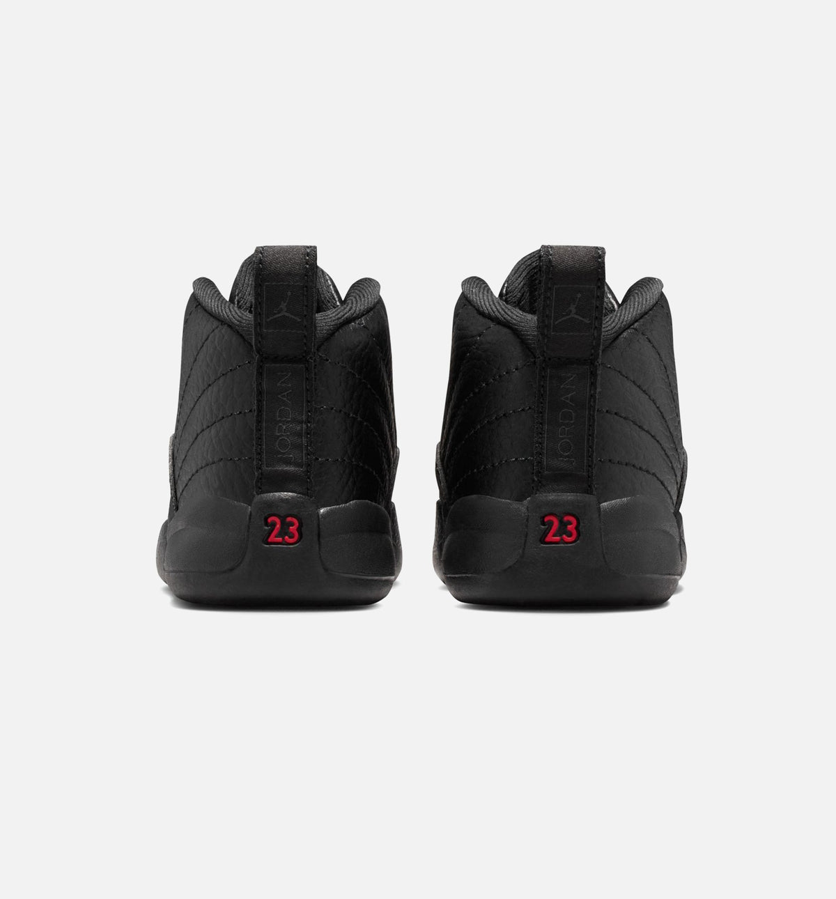Air Jordan 12 Retro Bloodline Infant Toddler Lifestyle Shoes | Black / Varsity Red
