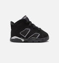 Air Jordan 6 Cap & Gown Infant Toddler Lifestyle Shoes | Black / Reflective Silver