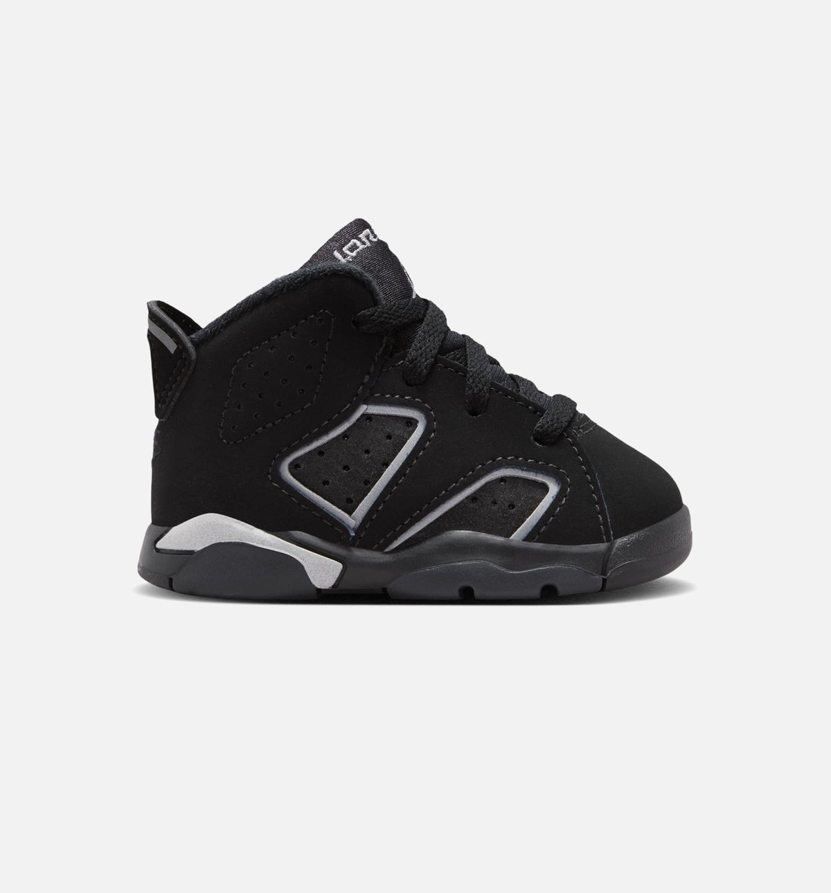 Air Jordan 6 Cap & Gown Infant Toddler Lifestyle Shoes | Black / Reflective Silver