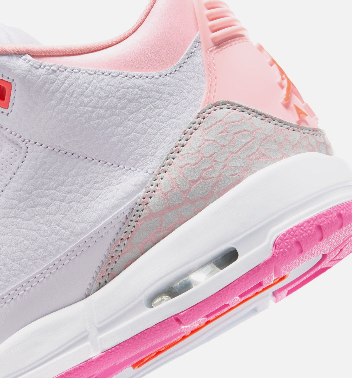 Air Jordan 3 Retro 'Spring Flowers' Grade School Lifestyle Shoes | Pearl Pink / Pink Bloom / Pink Glow / Hyper Orange