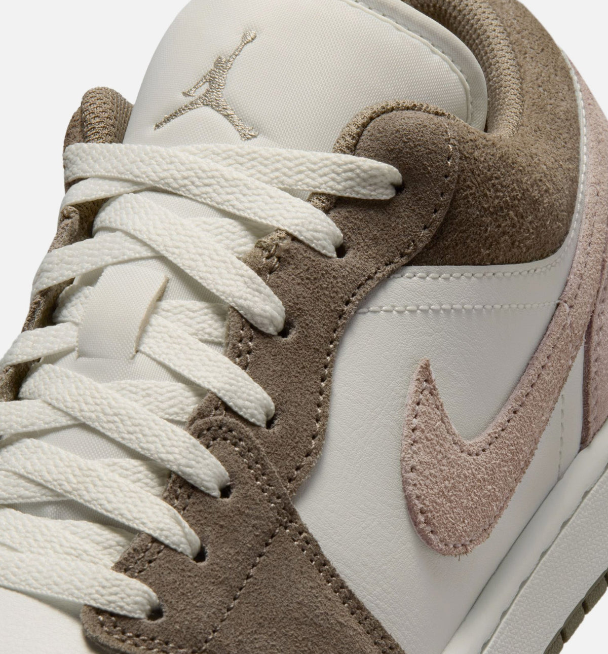 Air Jordan 1 Low Men's Lifestyle Shoes | Olive Grey / Enigma Stone / Summit White