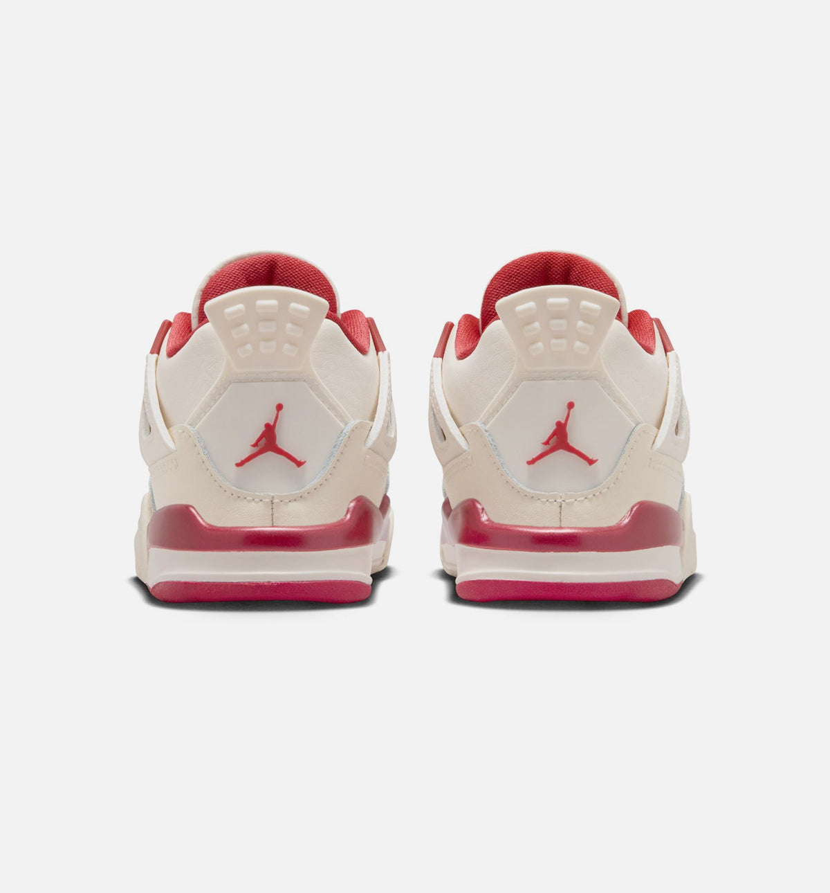 Air Jordan 4 Retro 'Valentine's Day' Infant Toddler Lifestyle Shoes | Pale Ivory / Sierra Red / Tough Red