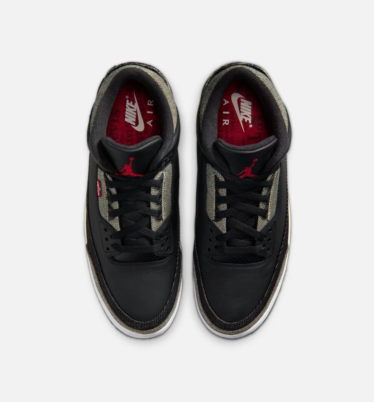 Air Jordan 3 x Levi's Men's Lifestyle Shoes | Denim / Black / Gym Red