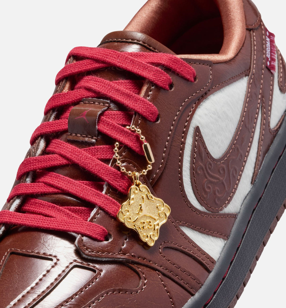 Air Jordan 1 Low Lunar New Year Women's Lifestyle Shoes | Light Chocolate / Black