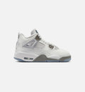 Air Jordan 4 Retro 'Blue Chill' Grade School Lifestyle Shoes | Photon Dust / Blue Chill / Flat Pewter / White / Blue Tint