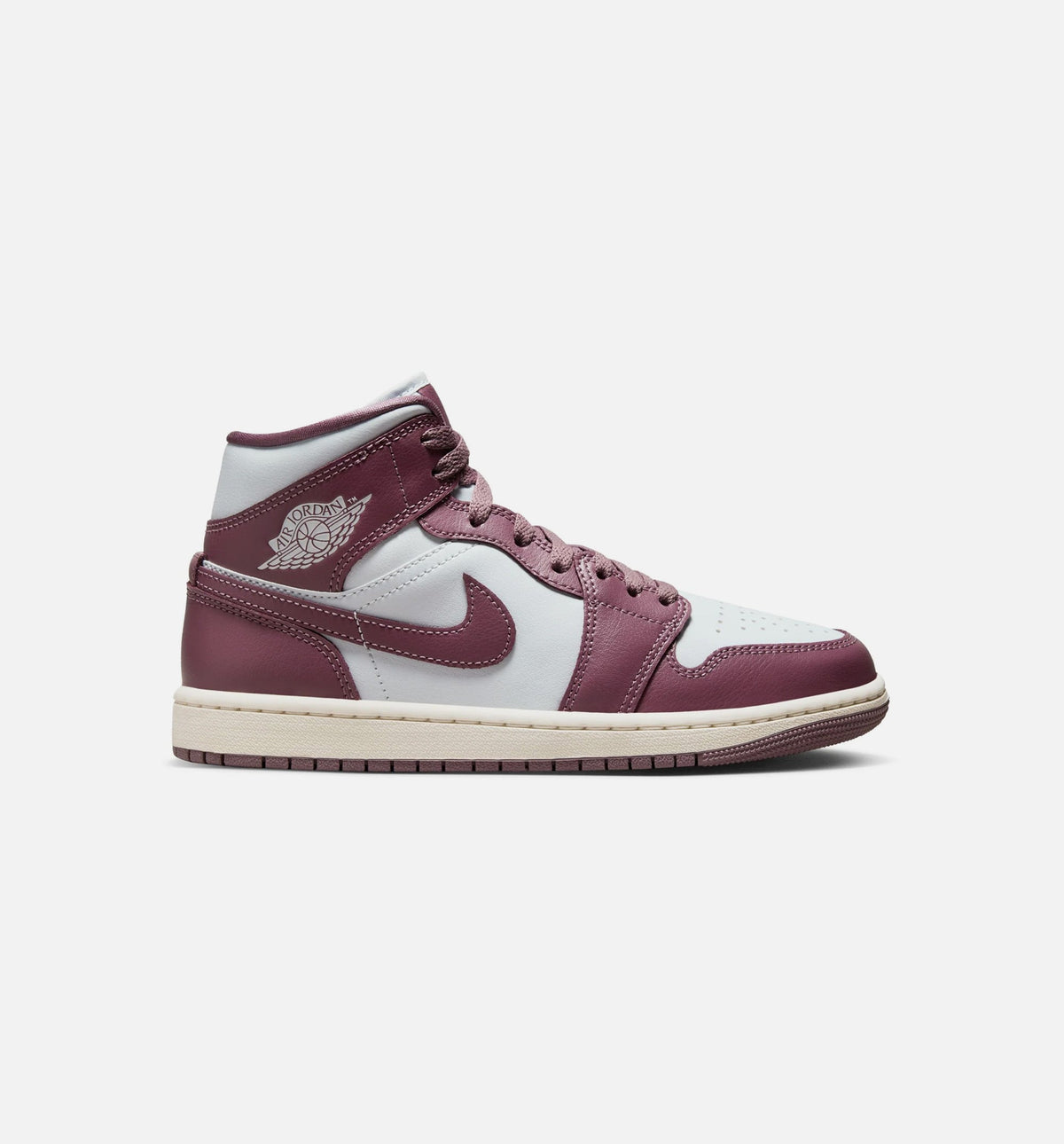 Air Jordan 1 Mid Sky J Mauve Women's Lifestyle Shoes | Pure Platinum / Sky J Mauve / Sail