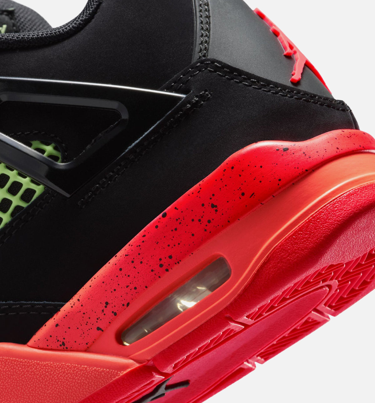 Air Jordan 4 Retro Grade School Lifestyle Shoes | Black / Infrared 23 / Bright Mango