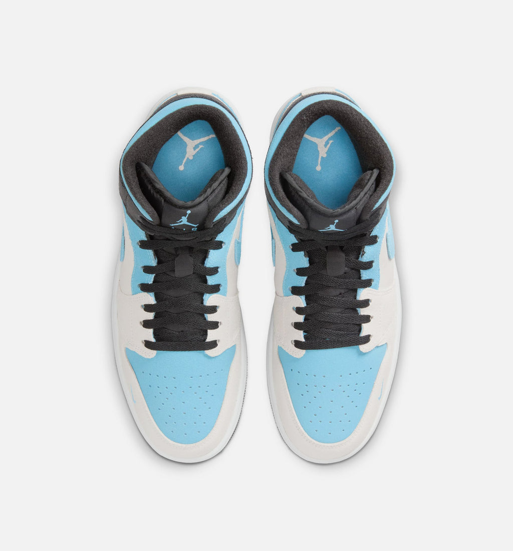 Air Jordan 1 Mid SE Men's Lifestyle Shoes | Summit White / Blue Chill / Black