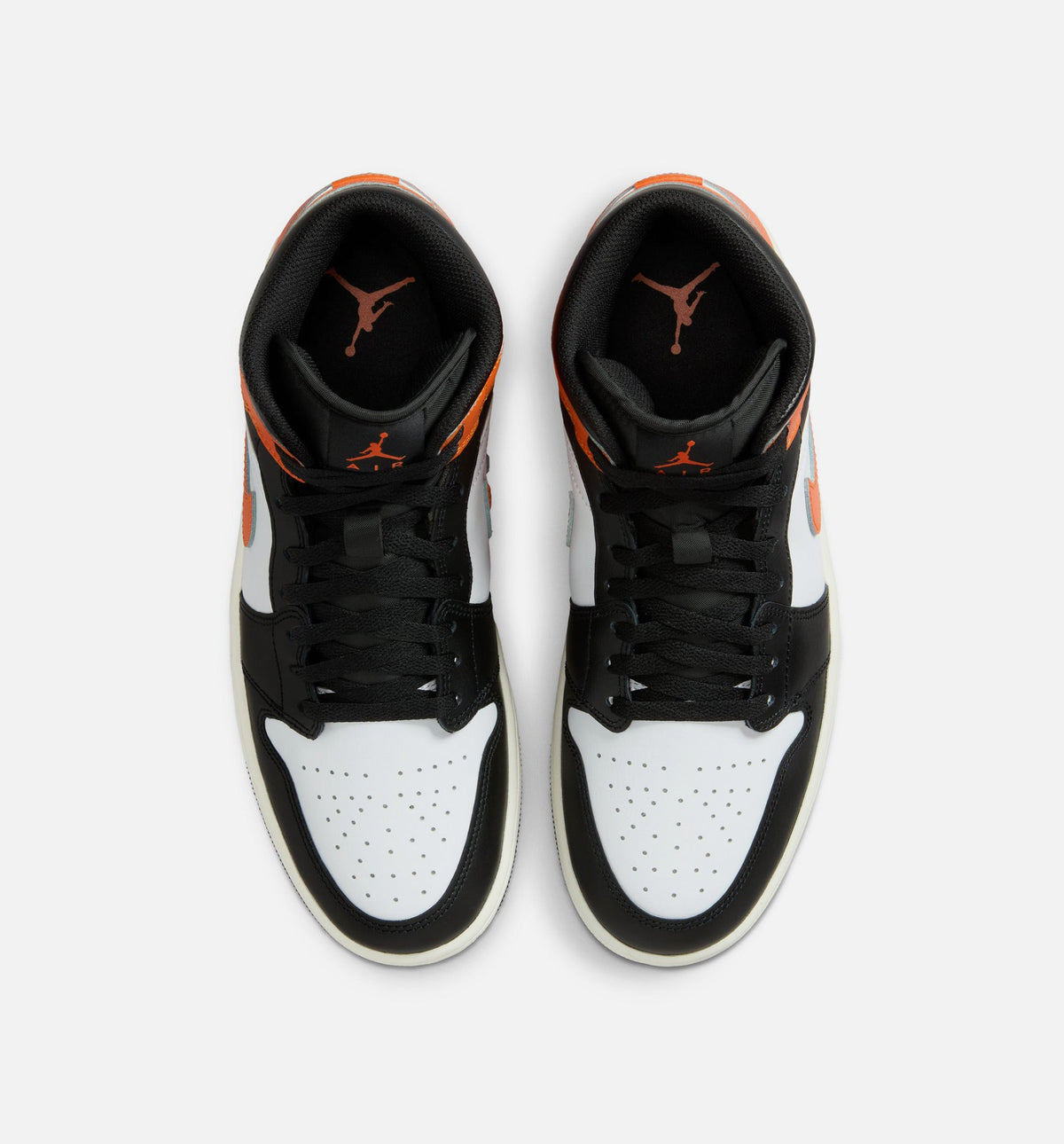 Air Jordan 1 Mid Men's Lifestyle Shoes | Starfish / White / Sail / Black