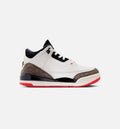 Air Jordan 3 Retro Sail and University Red Preschool Lifestyle Shoes | Sail / Black / University Red / Pale Ivory