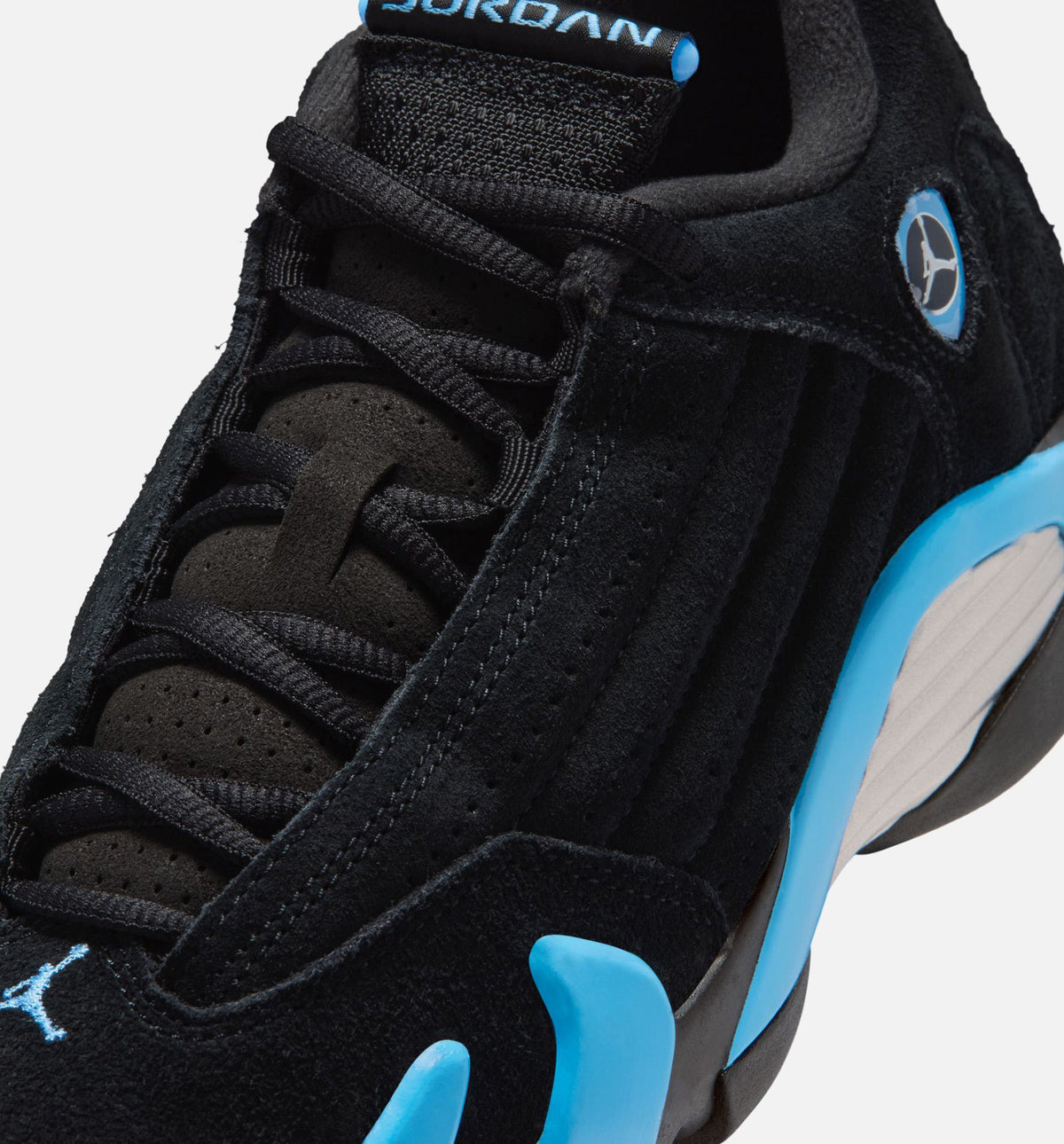 Air Jordan 14 Retro Black University Blue Grade School Lifestyle Shoes | Black / White / University Blue