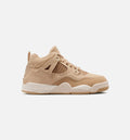 Air Jordan 4 Retro 'Cozy Girl' Preschool Lifestyle Shoes | Hemp / Light Orewood Brown
