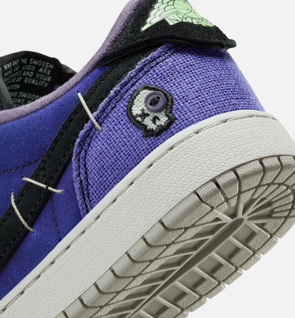Air Jordan 1 Low OG Regency Purple Grade School Shoes | Regency Purple / Vapor Green / Black / Dark Raisin / Daybreak / Light Silver