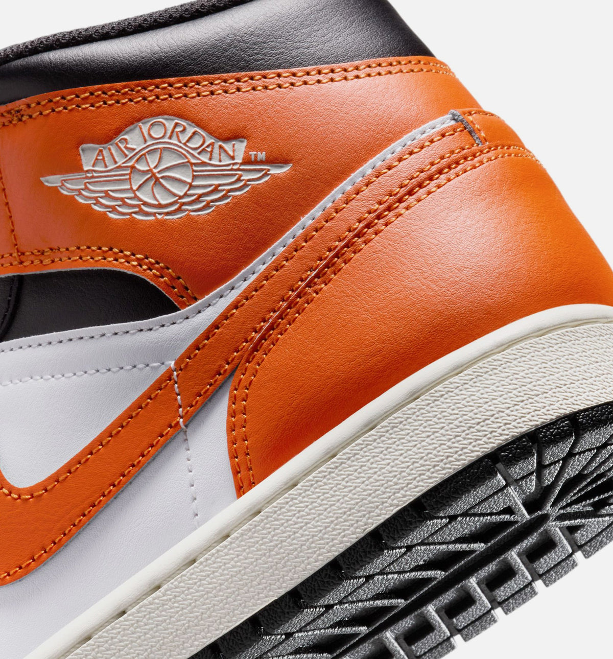 Air Jordan 1 Mid Men's Lifestyle Shoes | Starfish / White / Sail / Black