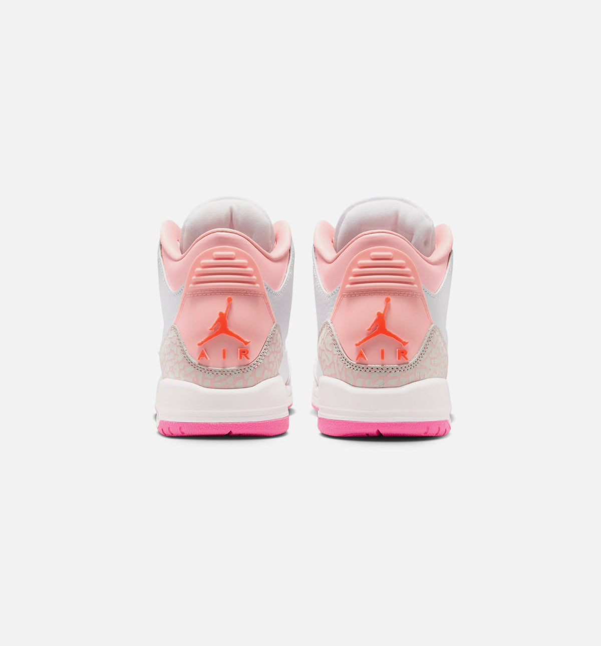 Air Jordan 3 Retro 'Spring Flowers' Grade School Lifestyle Shoes | Pearl Pink / Pink Bloom / Pink Glow / Hyper Orange