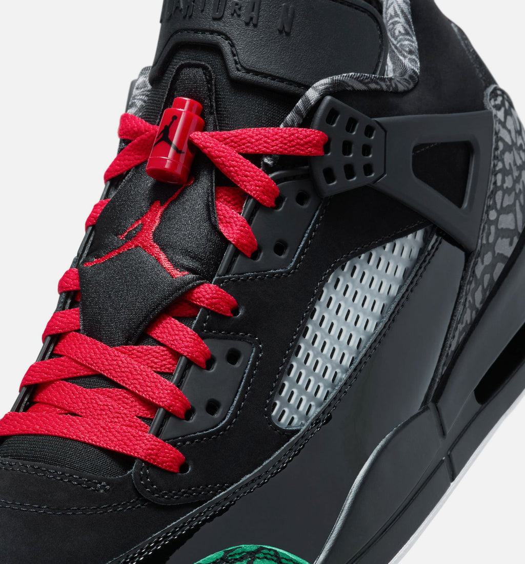 Spizike Low Men's Lifestyle Shoes | Black / Classic Green / White / Varsity Red