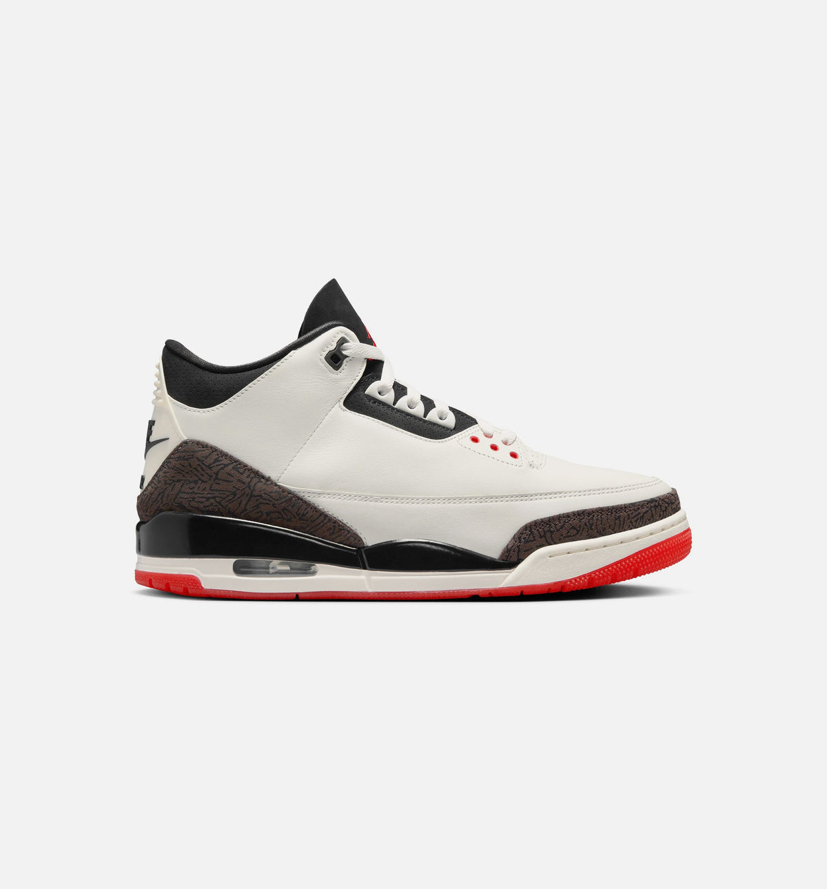 Air Jordan 3 Retro Men's Lifestyle Shoes | Sail / Black / University Red / Pale Ivory