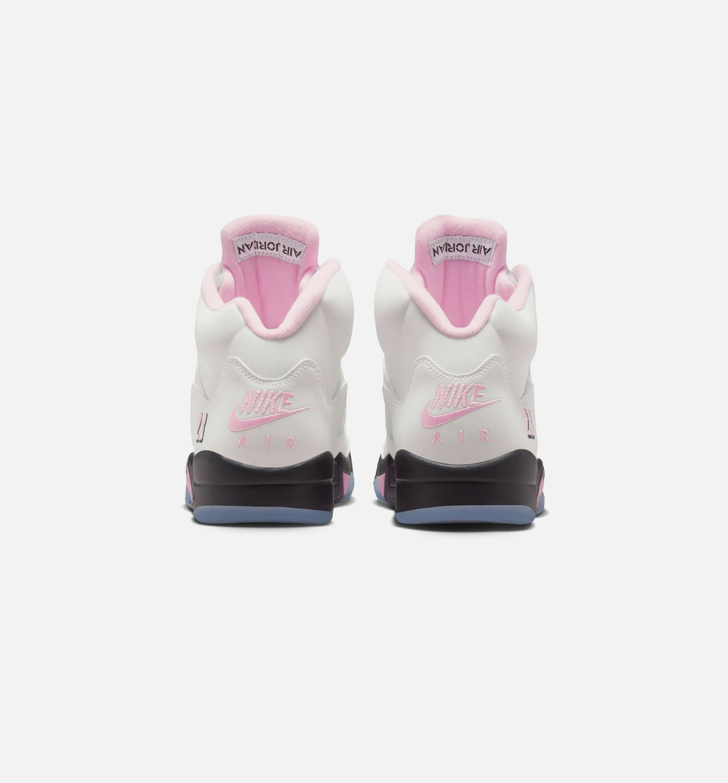 Air Jordan 5 Retro Medium Soft Pink Men's Lifestyle Shoes | White / Medium Soft Pink / Black