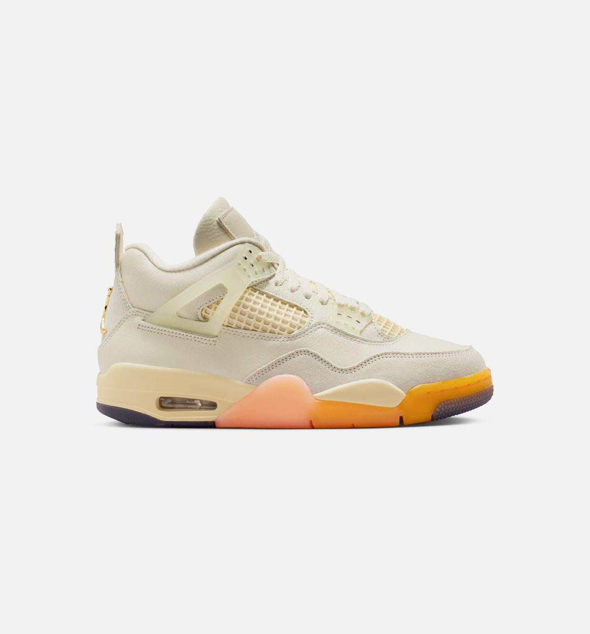 Air Jordan 4 Retro 'Birds of Paradise' Women's Lifestyle Shoes | Coconut Milk / Metallic Gold / Muslin / Bright Mango / Sundial / Black