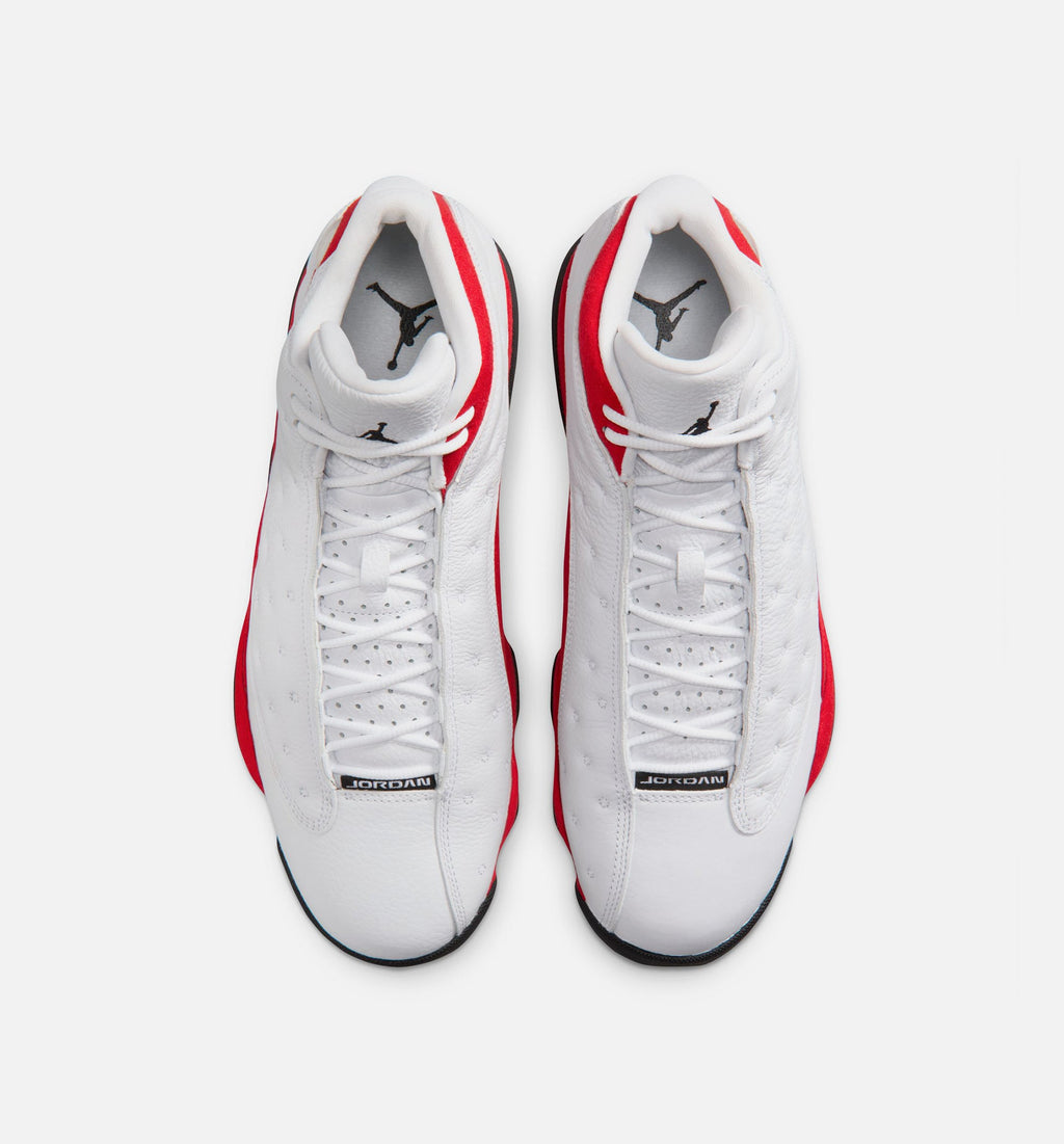 Air Jordan 13 Retro White and University Red Men's Lifestyle Shoes | White / Black / True Red