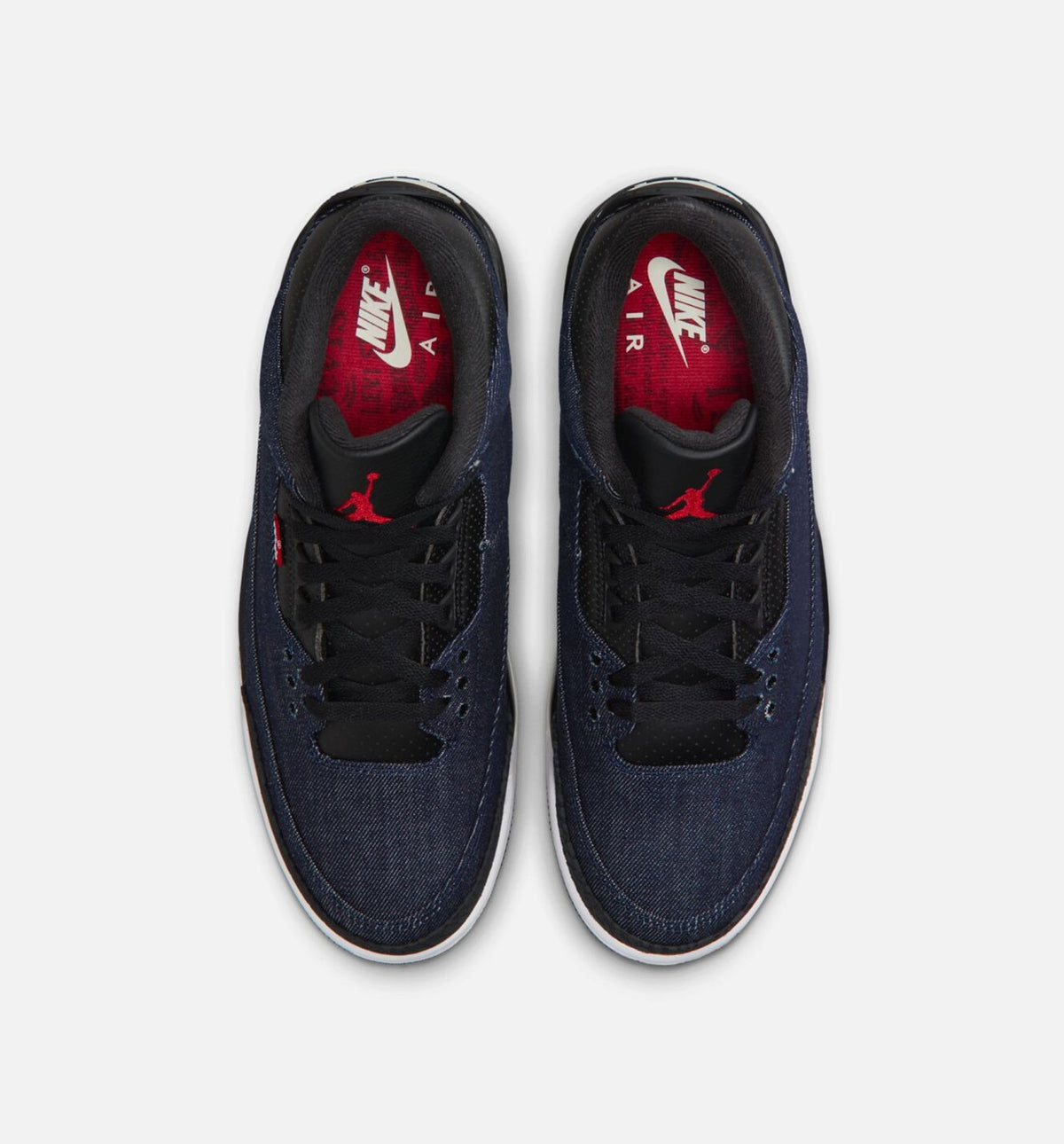 Men's Air Jordan 3 x Levi's Indigo Gym Red